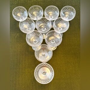 Set of 11 Oversized Champagne Coupes